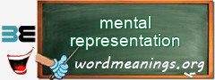 WordMeaning blackboard for mental representation